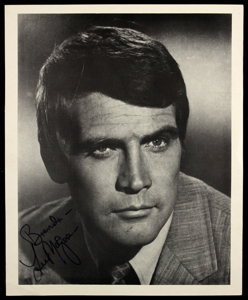 1970s Lee Majors Six Million Dollar Man 8x10 B&W Photo (JSA)