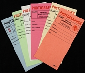 1960s Chicago Black Hawks Stadium Photographer Passes (5)