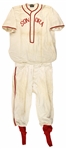 1900's-40's Game Worn/Used Baseball Apparel/Equipment - Lot of 13 w/ Jerseys, Pants, Cap & Catcher's Mitt (MEARS LOA)
