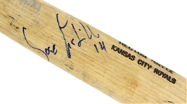 2001-02 Hector Ortiz Kansas City Royals Louisville Slugger Professional Model Game Used Bat (MEARS LOA)
