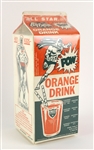 1966 Batman All Star Dairies Orange Drink Carton