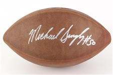 1990s Mike Singletary Chicago Bears Signed ONFL Tagliabue Football (JSA)