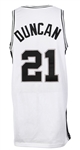 1999-2000 Tim Duncan San Antonio Spurs Home Jersey (MEARS LOA)