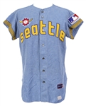 1969 Larry Haney Seattle Pilots Restored Game Worn Road Jersey (MEARS LOA)