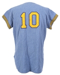 1969 Larry Haney Seattle Pilots Restored Game Worn Road Jersey (MEARS LOA)