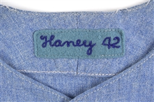 1969 Larry Haney Seattle Pilots Restored Game Worn Road Jersey (MEARS LOA)