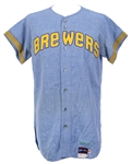 1970 Ted Kubiak Milwaukee Brewers Restored Game Worn Road Jersey (MEARS LOA)