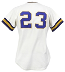 1974 Eduardo Rodriguez Milwaukee Brewers Game Worn Home Jersey (MEARS LOA)