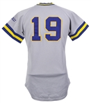 1986 Robin Yount Milwaukee Brewers Signed Game Worn Road Jersey (MEARS A10/JSA)