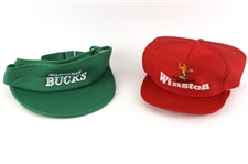 1980s Milwaukee Bucks Visors & Snapback Winston Caps - Lot of 4