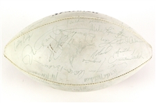 1968 Kansas City Chiefs Team Signed AFL Woodard Autograph Panel Football w/ 40 Signatures Including Len Dawson, Willie Lanier, Curley Culp, Jan Stenerud & More (JSA)