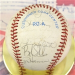 1970's-90's Baseball Football Basketball Racing Harley Davidson Memorabilia Collection - Lot of 13 w/ Signed Balls, 1975 County Stadium All Star Game Program/Stub & More (JSA)