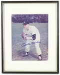 1980s Mickey Mantle New York Yankees Signed 11.5" x 14.5" Framed Photo (JSA)