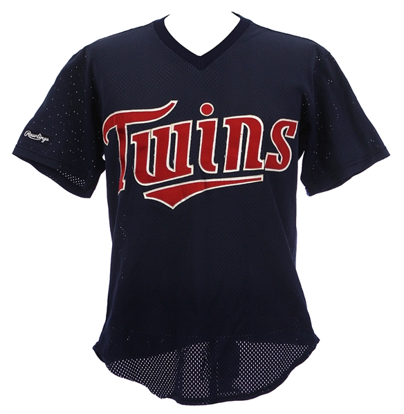 1987 Frank Viola Minnesota Twins Game Worn Batting Practice Jersey (MEARS LOA) World Series Champions Season