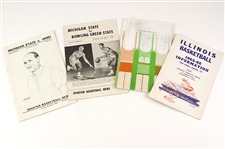 1963-68 College Basketball Programs & Media Guides - Lot of 4 w/ Michigan State & Illinois