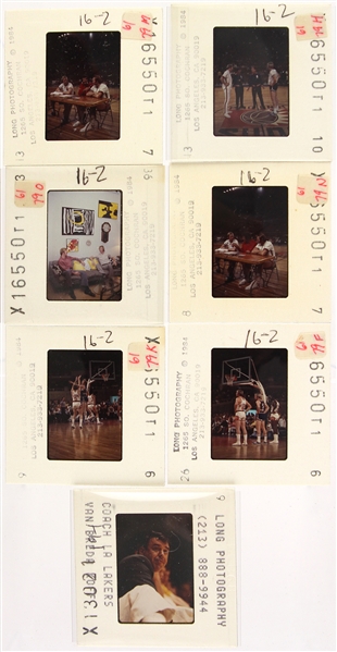 1968-77 Dick & Tom Van Arsdale Bill Van Breda Kolff Suns/Lakers 2" x 2" Color Photo Slides - Lot of 7