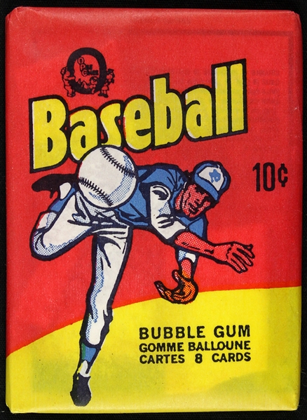 1975 O Pee Chee Baseball Cards Unopened Pack