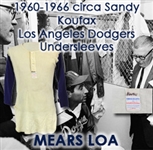 1960-1966 circa Sandy Koufax Los Angeles Dodgers Undersleeves Shirt (MEARS LOA)