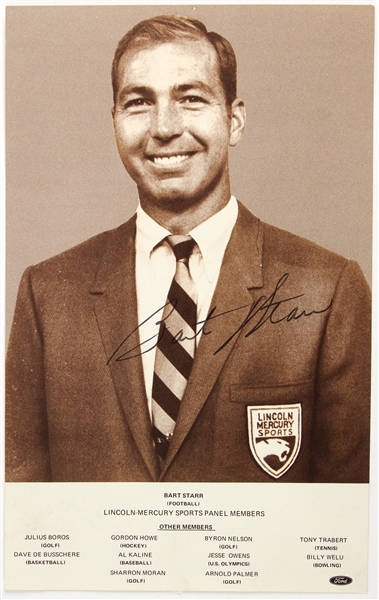 1960s Gordie Howe Detroit Red Wings Signed Lincoln Mercury Sports 5" x 8" Promo Photo (JSA)
