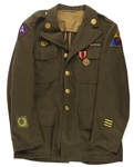 1941-1945 Collection of WW2 Uniforms Shirts Medals 