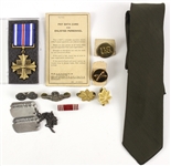 1941-1945 Collection of WW2 Uniforms Shirts Medals 