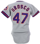 1979 Jesse Orosco New York Mets Game Worn Road Jersey (MEARS LOA) Rookie Season