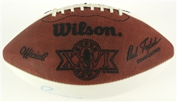 1992 Barry Sanders Detroit Lions Signed Super Bowl XXVI Autograph Football (JSA)
