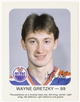 1981 Wayne Gretzky Edmonton Oilers Red Rooster Trading Card 