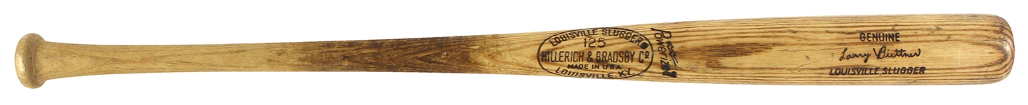 1974-75 Larry Biittner Montreal Expos H&B Louisville Slugger Professional Model Game Used Bat (MEARS LOA)
