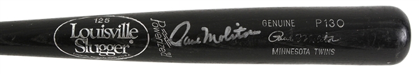 1996 Paul Molitor Minnesota Twins Signed Louisville Slugger Professional Model Bat (MEARS LOA/JSA)