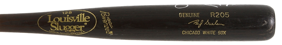 1995-97 Ray Durham Chicago White Sox Signed Louisville Slugger Professional Model Game Used Bat (MEARS LOA/JSA)