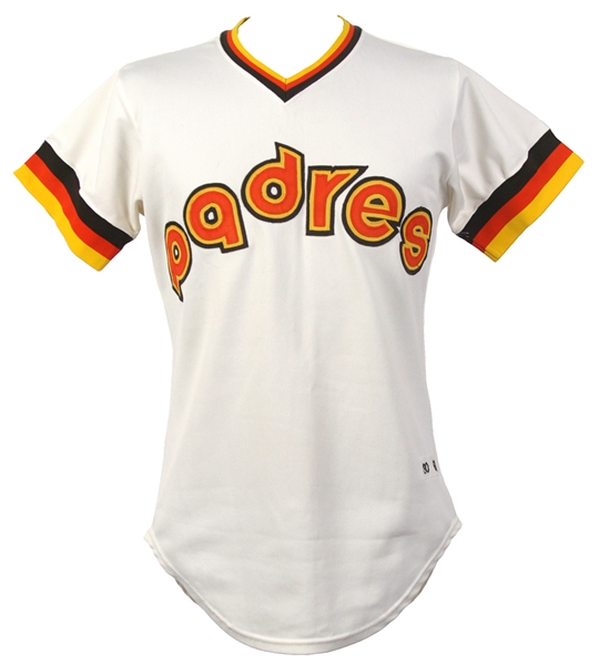 1981-82 Danny Boone/Eric Show San Diego Padres Game Worn Home Jersey (MEARS LOA)