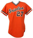1979 Benny Ayala Baltimore Orioles Game Worn Alternate Jersey (MEARS LOA)