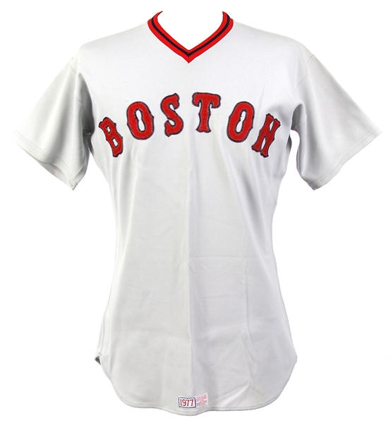 1977 Rick Wise Boston Red Sox Game Worn Road Jersey (MEARS LOA)