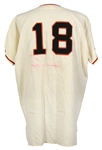 1963 Don Larsen San Francisco Giants Game Worn Home Jersey (MEARS A8)