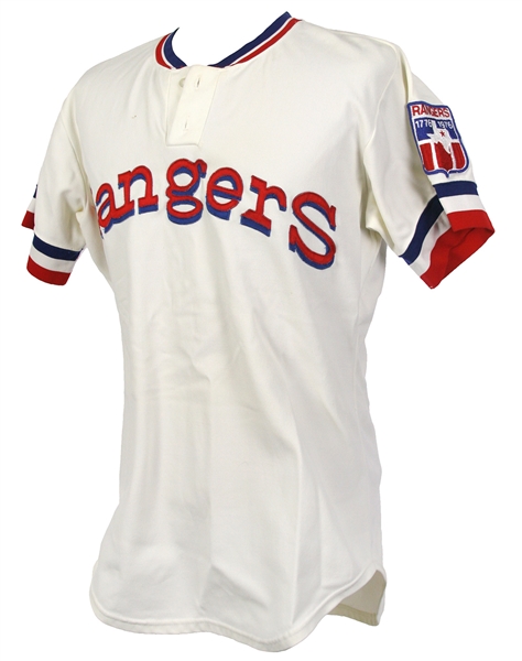 Lot Detail - 1976 Tom Grieve Texas Rangers Signed Game Worn Home