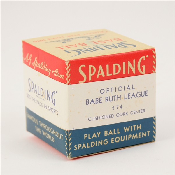 1950s Spalding Babe Ruth Leauge 174 MIB Baseball w/ Unbroken Seal