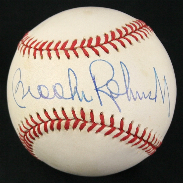1990-92 Brooks Robinson Baltimore Orioles Signed OAL Brown Baseball (JSA)