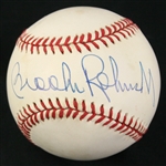1990-92 Brooks Robinson Baltimore Orioles Signed OAL Brown Baseball (JSA)