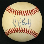 1985-89 George Brett Kansas City Royals Signed OAL Brown Baseball (JSA)