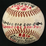1965 (May 2) Bob Gibson St. Louis Cardnals Signed ONL Giles Busch Stadium Game Used Victory Baseball (MEARS LOA/JSA) 4th of Season, 75th of Career 