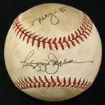 1985 (May 11) Reggie Jackson California Angels Signed OAL Brown County Stadium Game Used Home Run Baseball (MEARS LOA/JSA) 7th of Season, 510th of Career