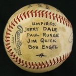 1980 (April 12) Pete Rose Philadelphia Phillies Signed ONL Feeney Veteran's Stadium Game Used Hit Baseball (MEARS LOA/JSA) First Hit of Season, Career Hit #3373