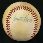 1979 Pete Rose Johnny Bench Phillies/Reds Signed ONL Feeney Game Used Baseball (MEARS LOA/JSA)