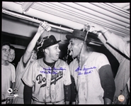 2007 Duke Snider Don Newcombe Brooklyn Dodgers Signed 16" x 20" Photo (JSA)