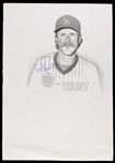 2000 Robin Yount Milwaukee Brewers Signed 17" x 24" Depiction (JSA)