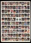1990-92 Baseball Basketball Football Hockey Classic Uncut Trading Card Sheets - Lot of 4