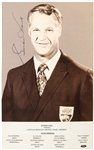 1960s Gordie Howe Detroit Red Wings Signed Lincoln Mercury Sports 5" x 8" Promo Photo (JSA)