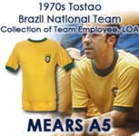 1971-73 Tostao Brazil National Soccer Team Game Worn Jersey (MEARS A5)
