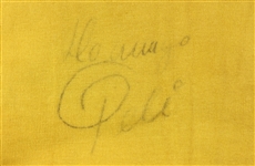 1970 Pele Brazil National Soccer Team Signed Game Worn Jersey (MEARS LOA) Personal Collection of Team Masseuse